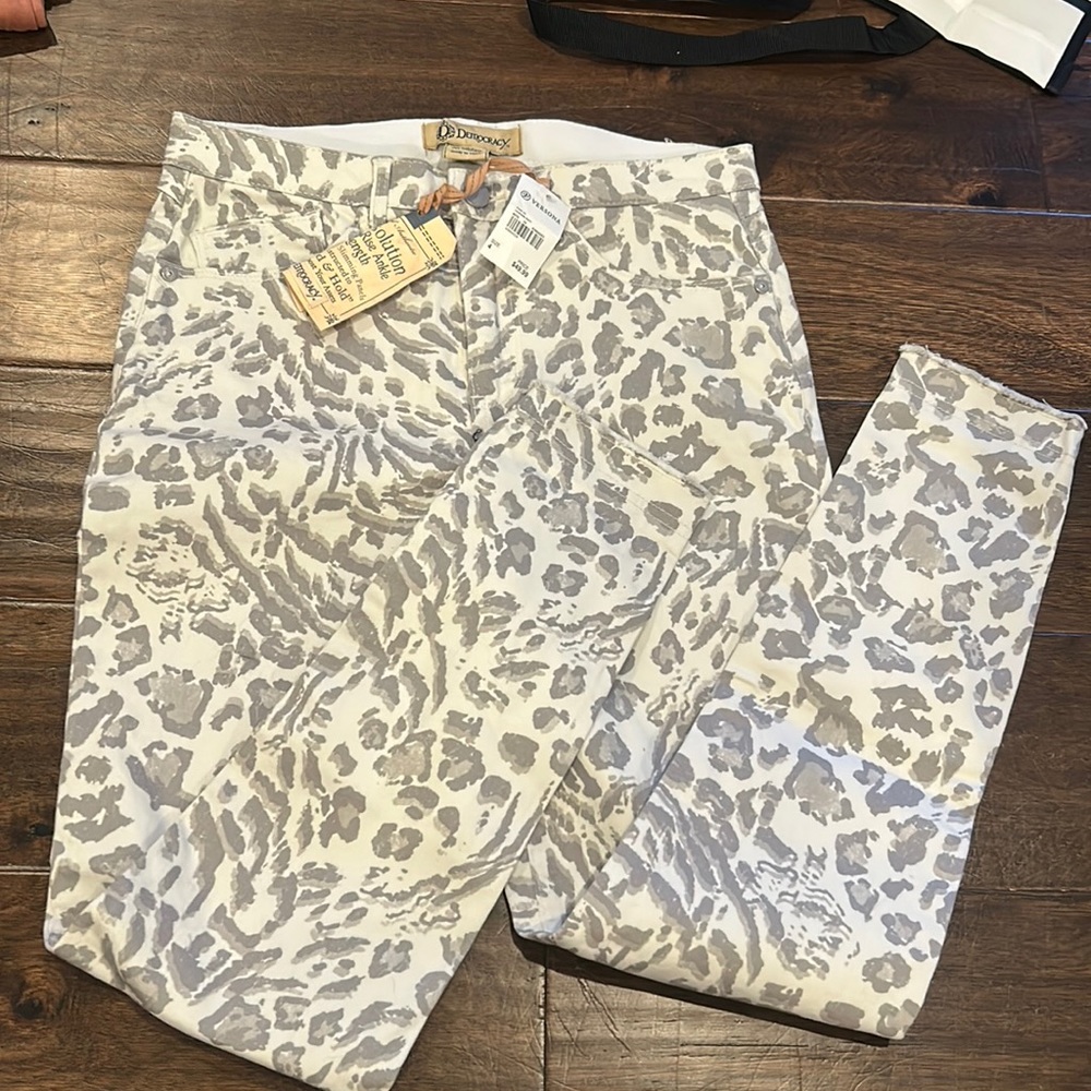 Democracy Jeans | Democracy Solution Animal Print Skinny Jeans Size 6 Mid rise